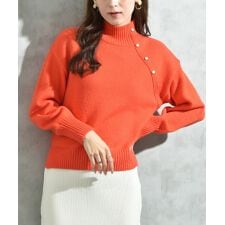 インタープラネット(INTERPLANET)の７Ｇ肩ボタンハイネックプルオーバー