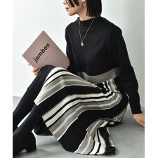 インタープラネット(INTERPLANET)のサイドストライプニットワンピース