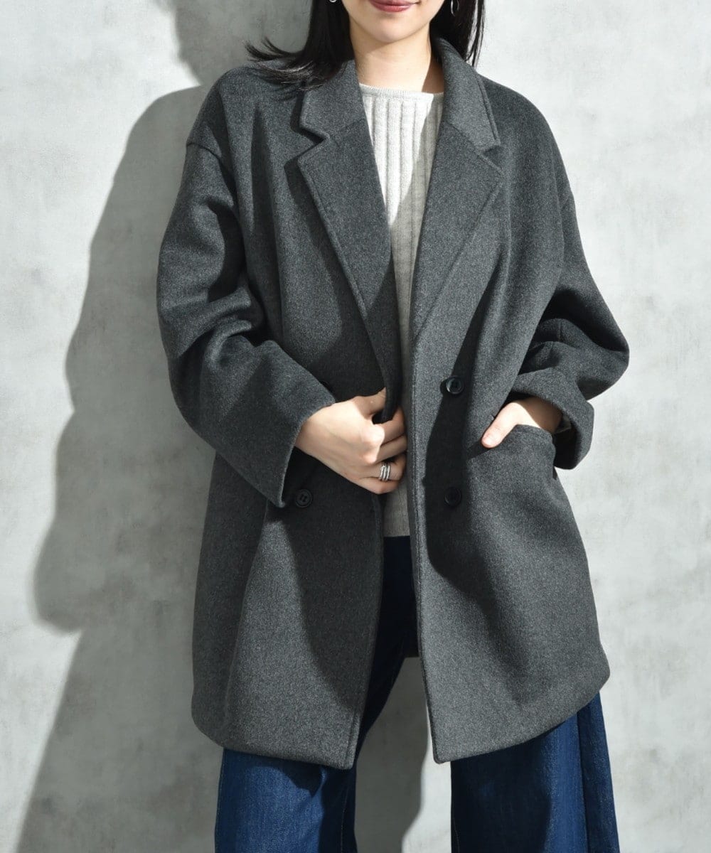 スライバー チェック ショート Pコート | シップス(SHIPS