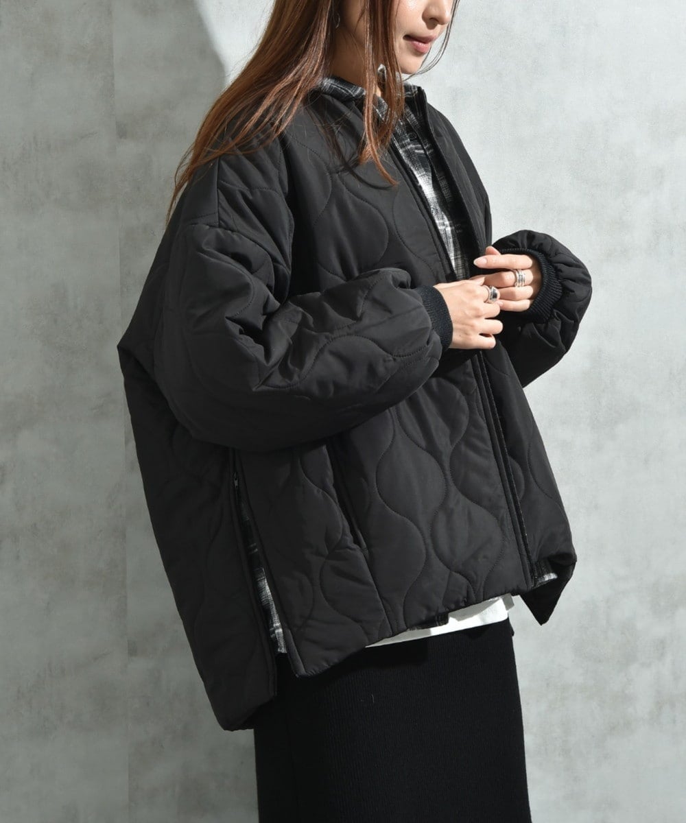 トリプルクロスライトクルーネックショートコート | ノーブル(Noble