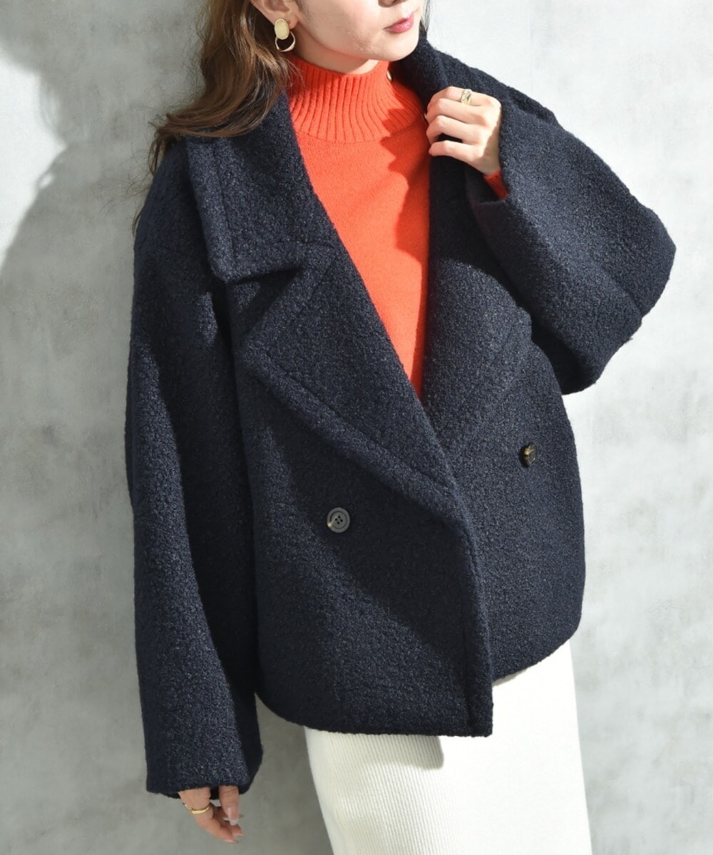 TICCA / ティッカ レオパードシャギーピーコート 0243410252