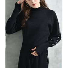 インタープラネット(INTERPLANET)の【ＣＬＯＣＨＥ】配色ラインジャガードニットプルオーバー