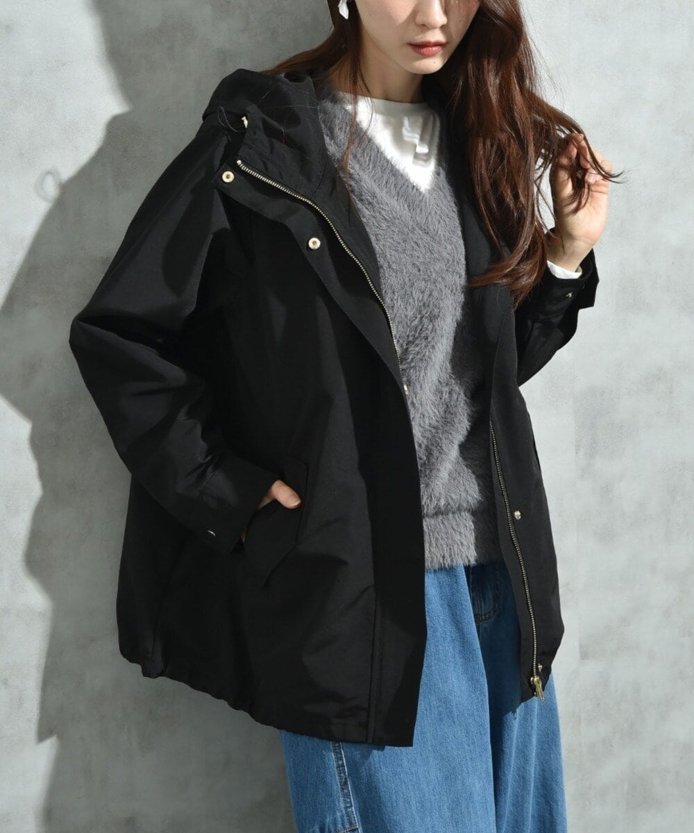 15号☘️スーパーハッカフィーユ　ナイロンフラワーボーラーレース刺繍フードブルゾン SUPER HAKKA（スーパーハッカ）の「ナイロンフラワーボーラー