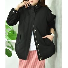 【撥水・ＵＶ加工】キルトライナー付フードショートコート
