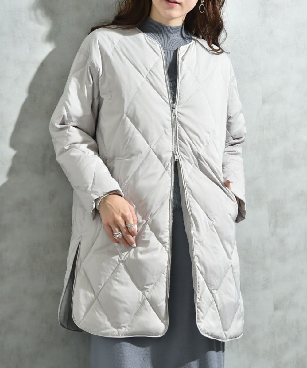 Audrey and John Wad】シレーキルティングスタンドカラーダウン