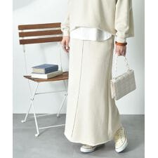 【ＣＬＯＣＨＥ】カレッジ風ロゴ裏起毛スカート