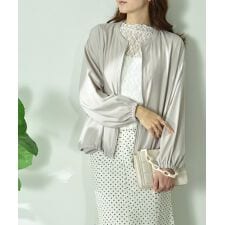 【撥水・UV加工】ダブルクロスノーカラーブルゾン