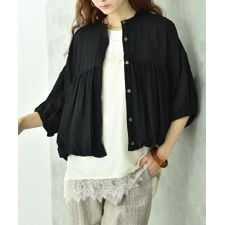 オーガンジーバルーンブラウス