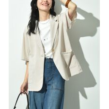 フェイクスウェードノーカラーコート/洗える(ノーカラーコート) | MK 