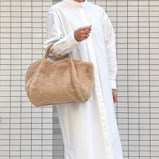 トミエコ(Tomieco)のエコファートートバッグ　ショルダーベルトで2way仕様　マチ広バッグ