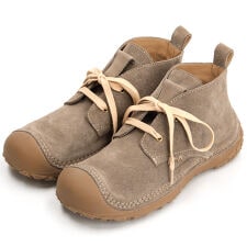 本革ベロア　ショートブーツ　かがりステッチブーツ　柔らかい履き心地