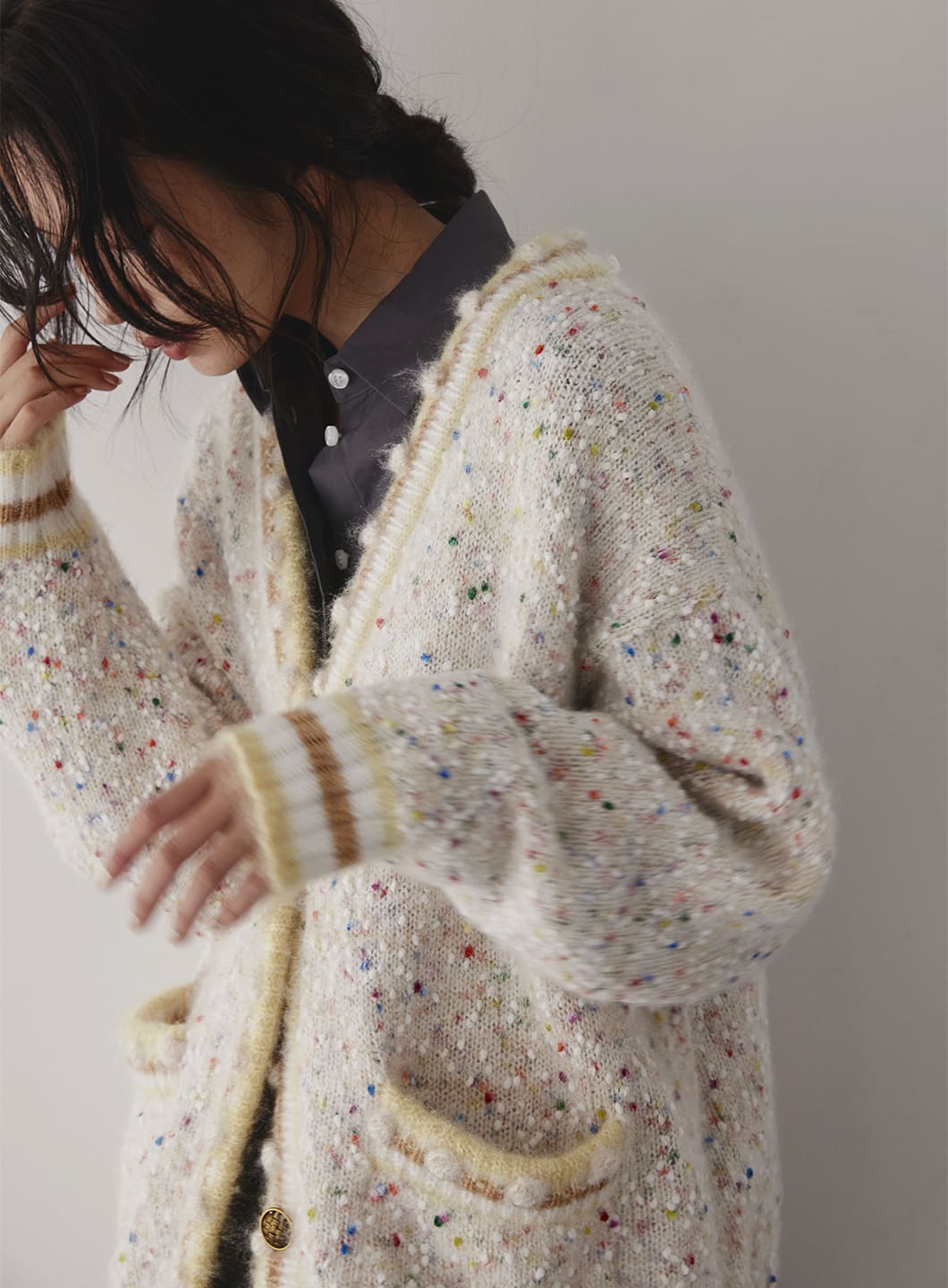 ミックスシャギービッグカーディガン | コエル(COEL) | マルイウェブ