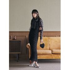 コエル(COEL)のチュールヤーンニットワンピース