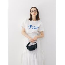 チェーン刺繍Tシャツ