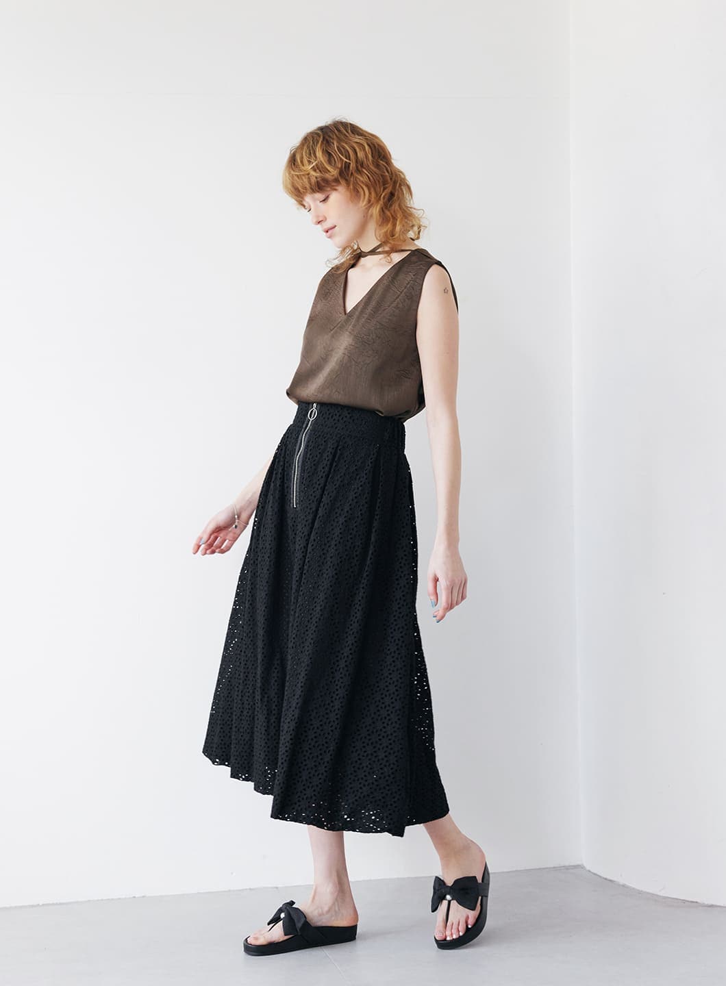 フロントジップレーススカート | コエル(COEL) | マルイウェブチャネル