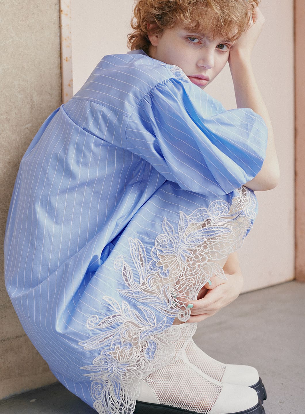 コエル] カジュアルドレス ニットドッキングミニワンピース レディース