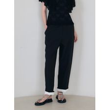 コットンリネンロールアップパンツ