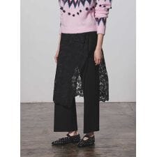 レーススカート付きスラックス