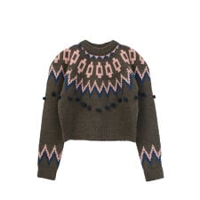 ノルディック柄ニット