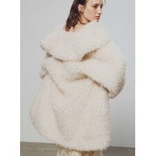 ビッグカラーエコファーコート