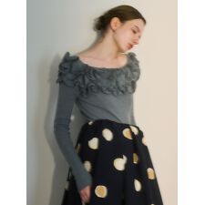 モチーフ2WAYリブニット