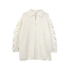 ハンドフラワービッグカーディガン