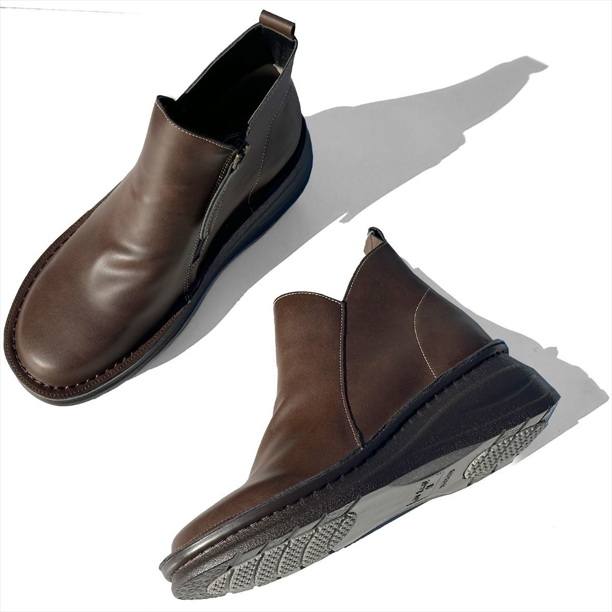 バックヤードファミリー/ショートブーツ レディース ぺたんこ 定番 ブーツ ショート レースアップ ローヒール Regett ショートブーツ レディース ぺたんこ 定番 ブーツ ショート レース