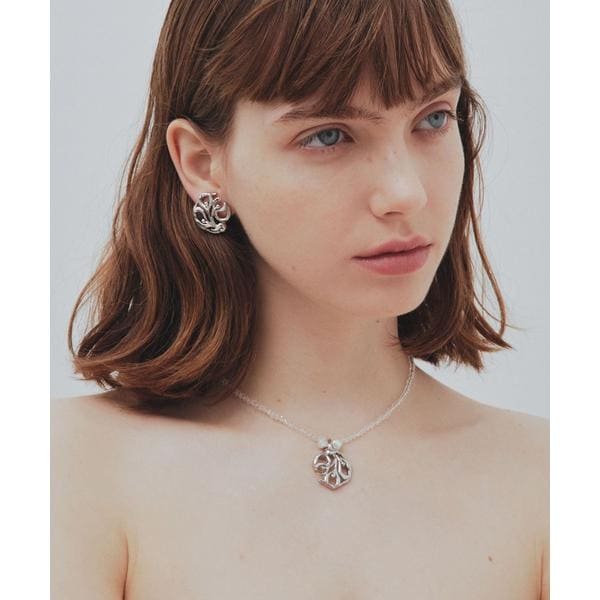 [}C]IRIS47 ginger crystal necklace/A[oT[`iURBAN RESEARCHj Vo[