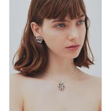 IRIS47　ginger crystal necklace