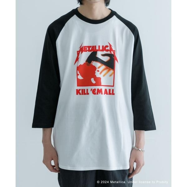 [�}���C]URBAN RESEARCH iD METALLICA RAGLAN T-SHIRTS/�A�[�o�����T�[�`�iURBAN RESEARCH�j �z���C�g