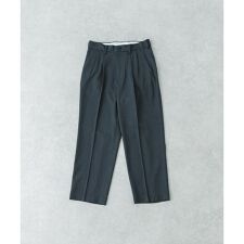 new basic ウールツイルワイドスラックス
