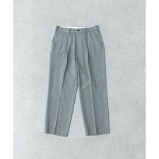 new basic ウールツイルワイドスラックス