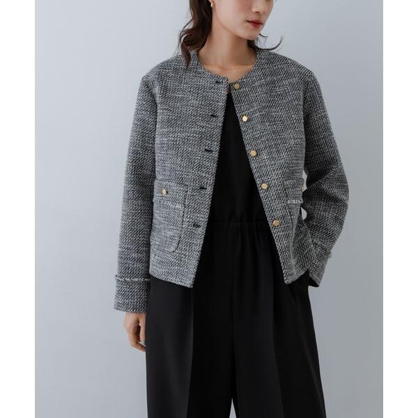 URBAN RESEARCH　ツイードノーカラージャケット ツイードノーカラージャケット | アーバンリサーチ(URBAN RESEARCH