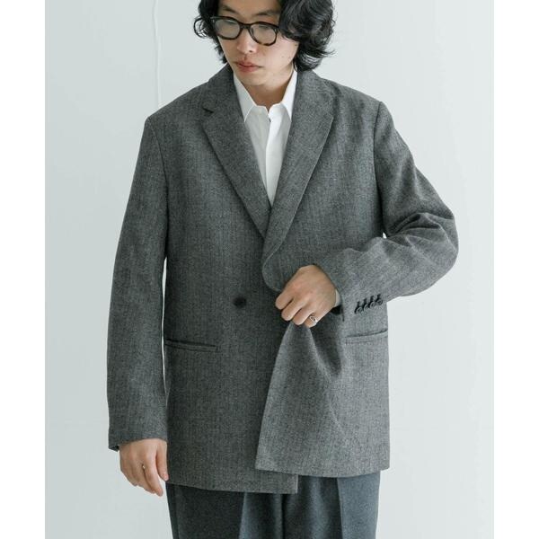 セットアップ対応』new basic ヘリンボーンセミダブルジャケット