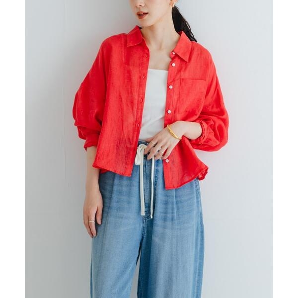 【美品】アーバンリサーチ　リネンワイドショートシャツ　リネン100%　2025 リネンワイドショートシャツ | アーバンリサーチ(URBAN RESEARCH