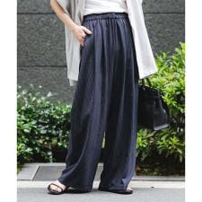 『3サイズ展開』『イージーケア』タックギャザーストレートパンツ