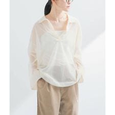 ラミー混スキッパーシアーニット