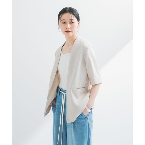 UVカット/イージーケアUR TECH DRYLUXEハーフスリーブジャケット UVカット/吸水速乾/イージーケア』『UR TECH DRYLUXE』 ハーフスリーブ