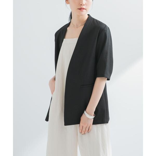 UVカット/イージーケアUR TECH DRYLUXEハーフスリーブジャケット UVカット/吸水速乾/イージーケア』『UR TECH DRYLUXE』 ハーフスリーブ