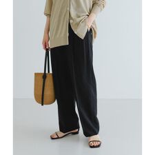 『3サイズ展開』ポプリンイージーテーパードパンツ