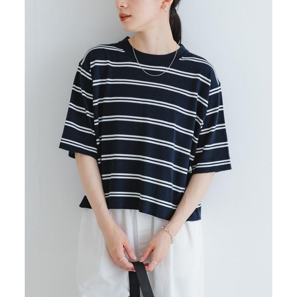 new basic　ハイゲージニットTシャツ