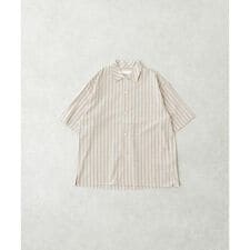 オープンカラーストライプシャツ