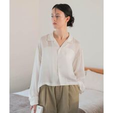 new basic　キュプラショートシャツ