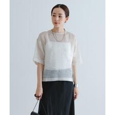 シルクブレンドシアーブラウス