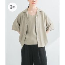 『接触冷感』キュプラオープンカラーシャツ