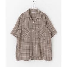 WORK NOT WORK　Open Collar Checked Shirts