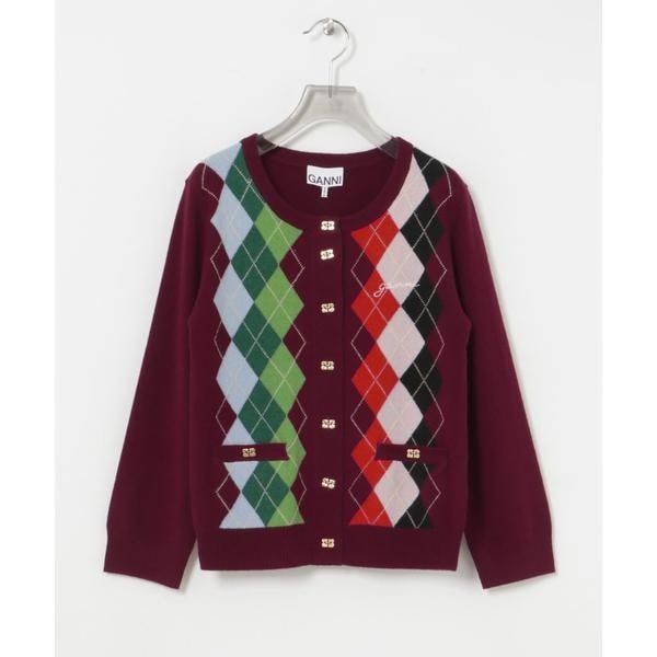 [�}���C]GANNI Cashmere Wool Mix Cardigan/�A�[�o�����T�[�`�iURBAN RESEARCH�j �o�[�K���f�B�[