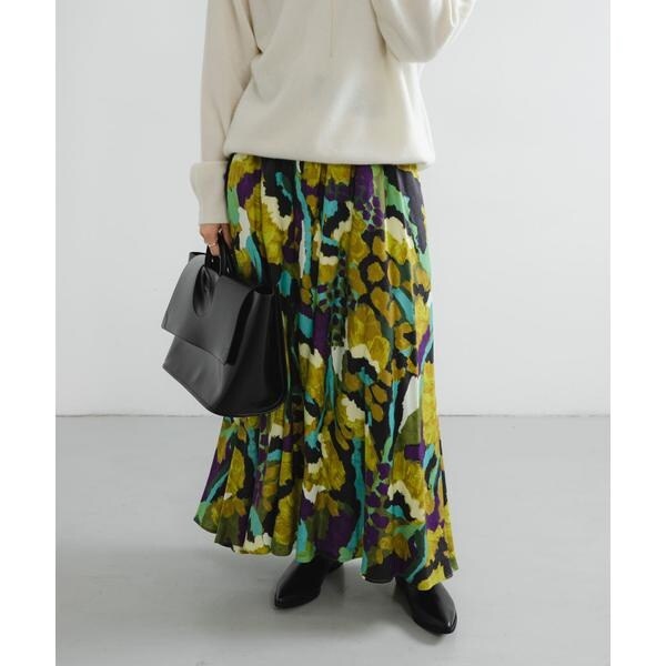 WEB限定』アートフラワープリントギャザースカート | アーバンリサーチ