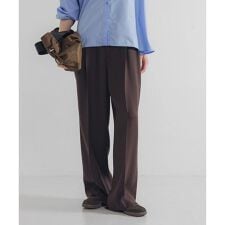 new basic　ダブルクロスキュプラパンツ