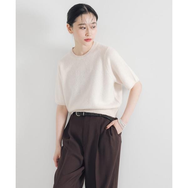 NOBLE L'AUBE BLANC FOXカシミヤオフショルニット Noble（ノーブル）の「【NOBLE×L'AUBE BLANC】FOX/カシミヤオフ